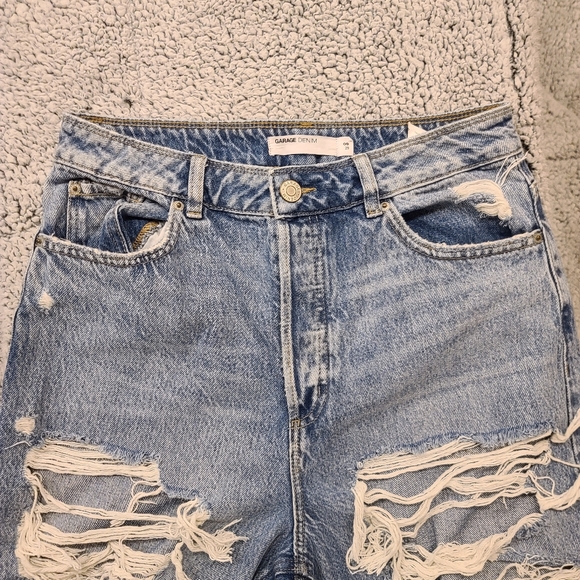 GARAGE ripped wide leg jeans - Picture 1 of 7